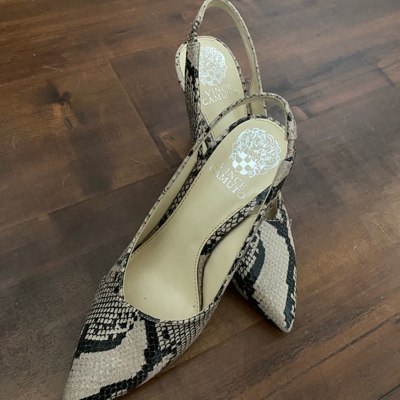 Snakeskin sling backs size 8.5 - Picture 5 of 5